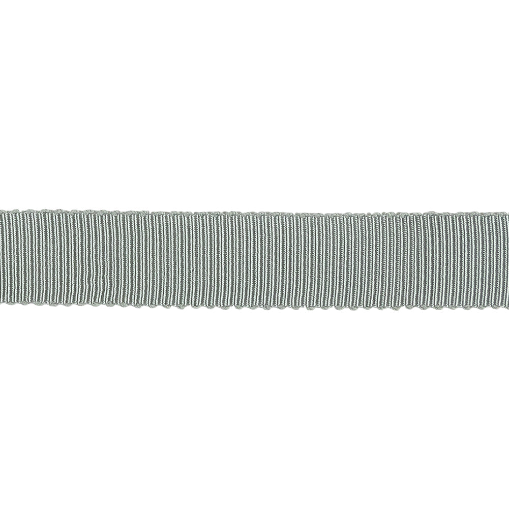 Light Gray Recycled Polyester Petersham Grosgrain Ribbon - 12mm