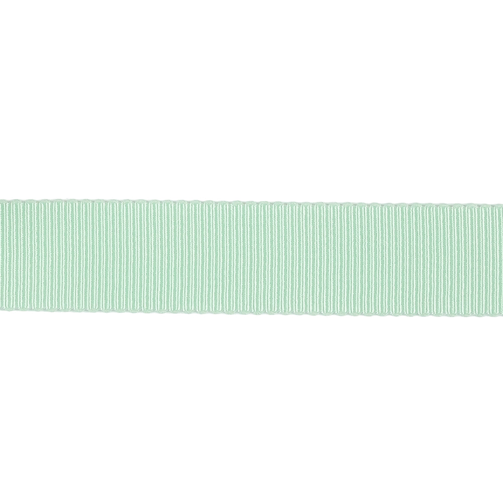 Spearmint Recycled Polyester Petersham Grosgrain Ribbon - 15mm
