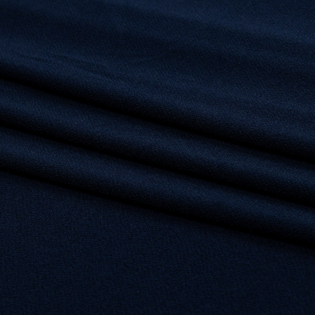 Stretch Polyester Crepe Knit - Navy - Arabesque Collection