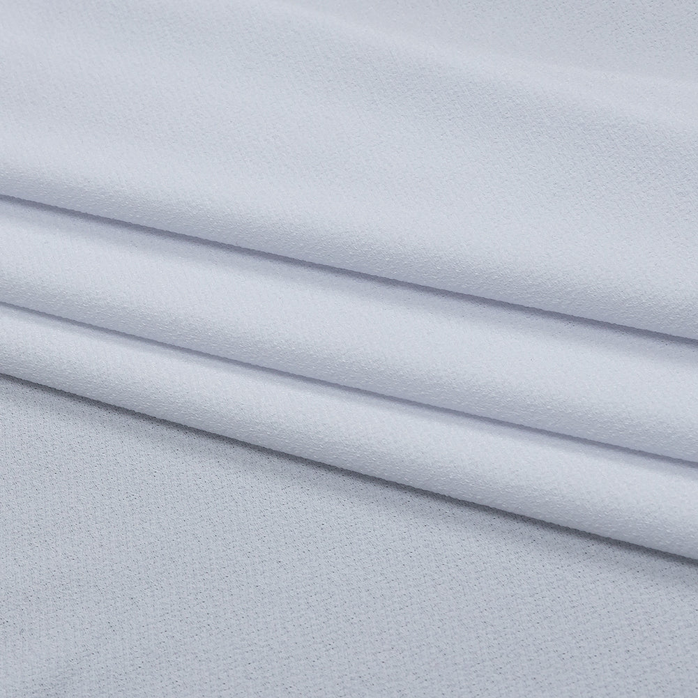 Stretch Polyester Crepe Knit - White - Arabesque Collection