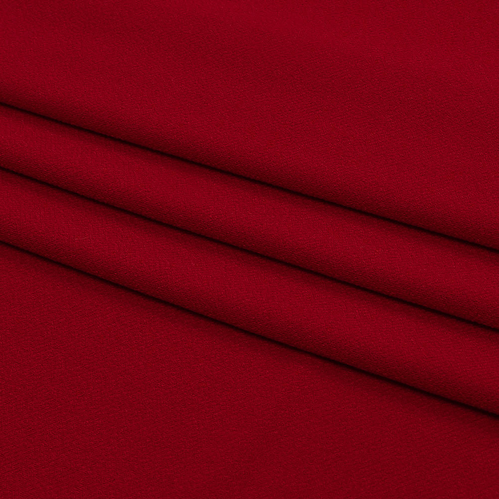 Stretch Polyester Crepe Knit - Tango Red - Arabesque Collection