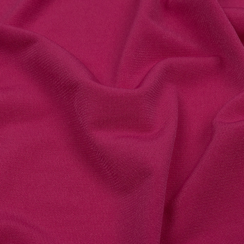 Stretch Polyester ITY Jersey - Fuchsia - Isadora Collection