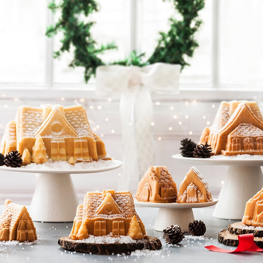 Nordic Ware Gingerbread House Bundt Pan, 9 Cup