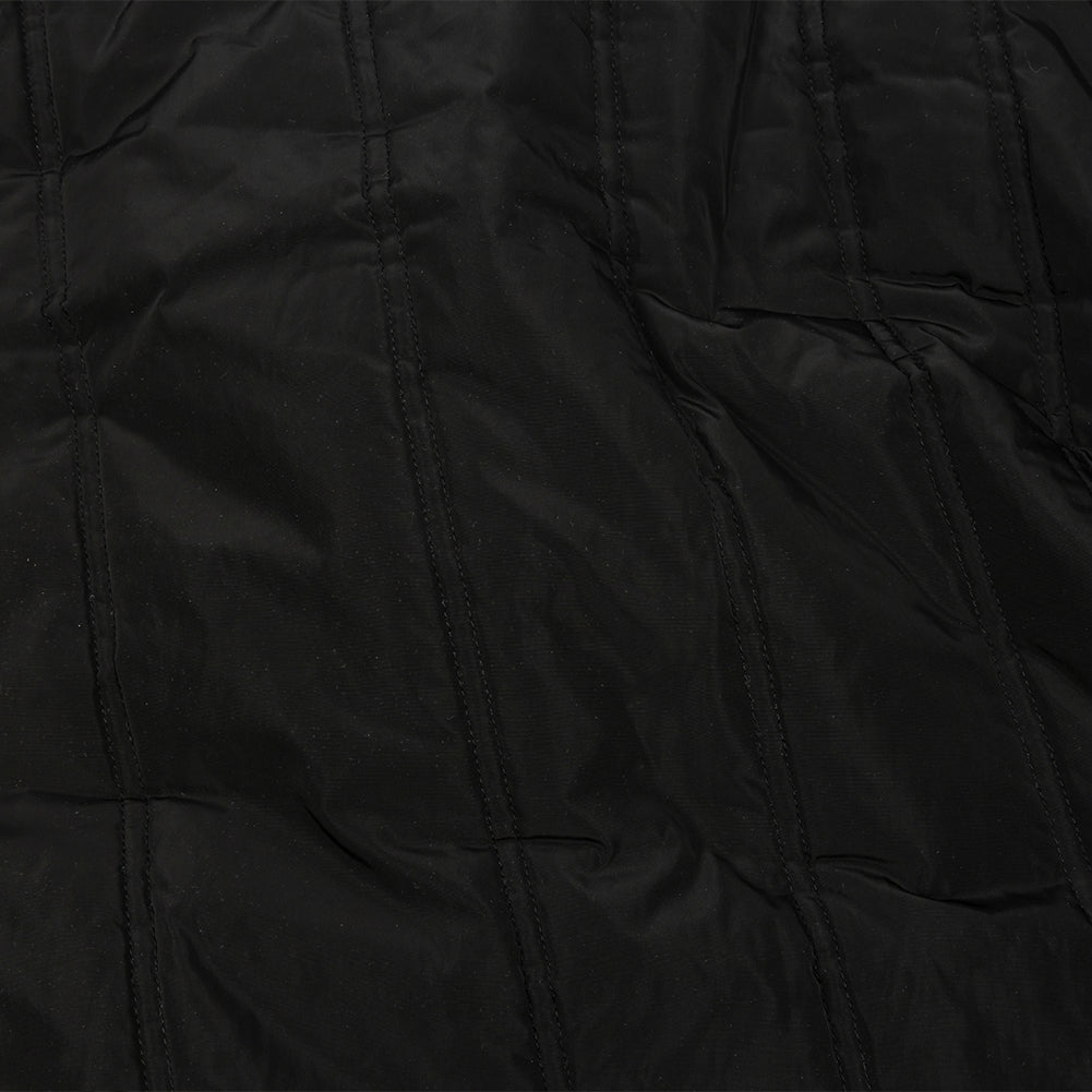 Black Zig Zag Polyester Quilted Coating
