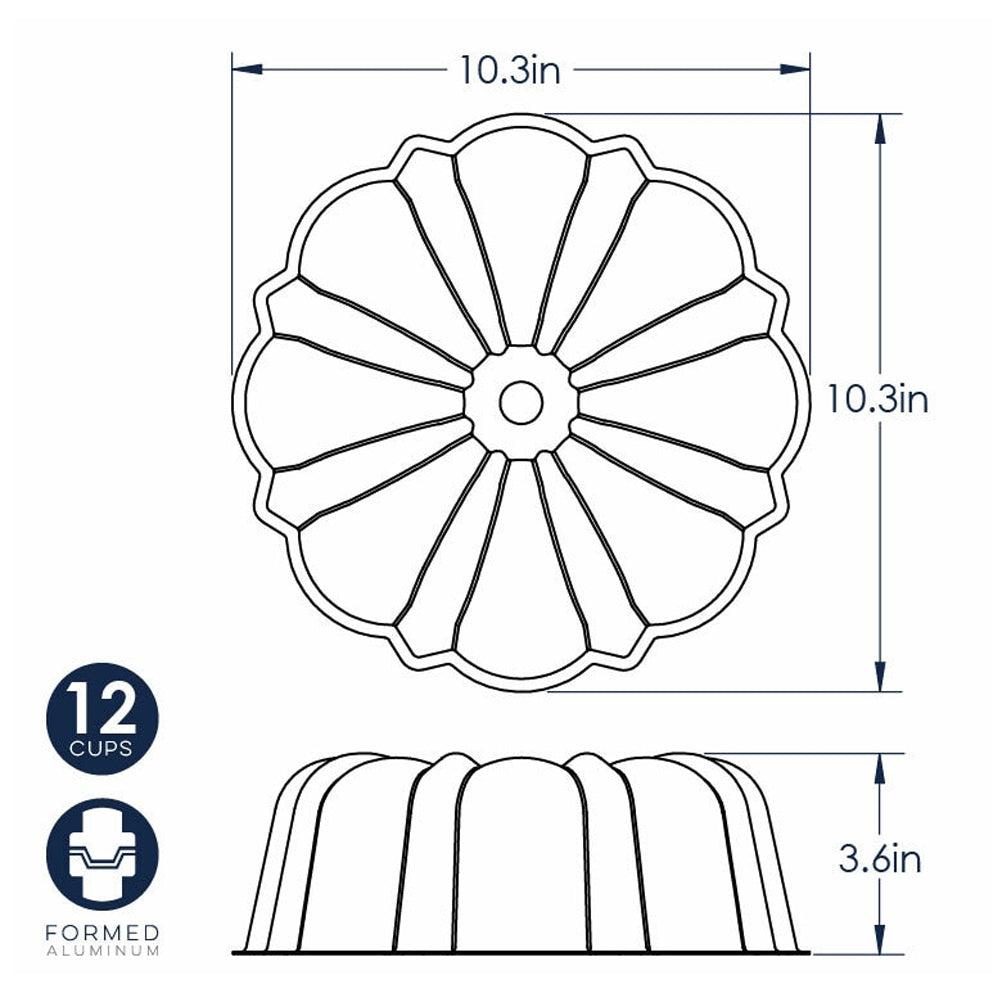 Nordic Ware Red Bundt Pan, 12 Cup
