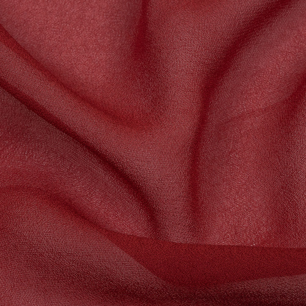 Famous Australian Designer Clay Red Viscose Georgette