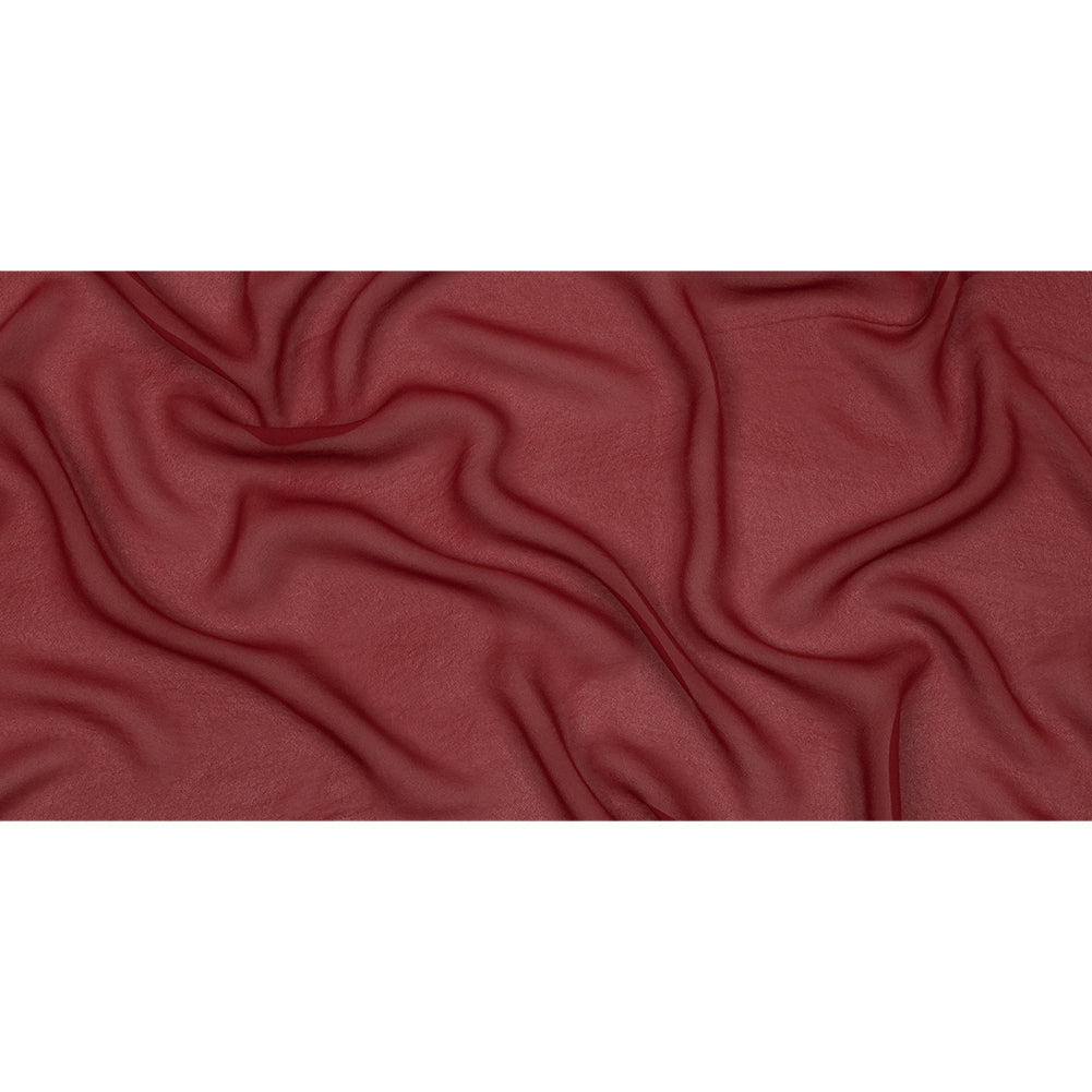 Famous Australian Designer Clay Red Viscose Georgette