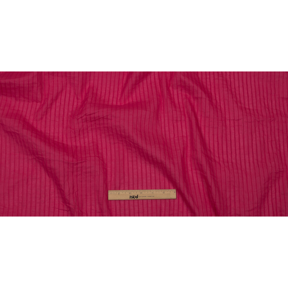 Famous Australian Designer Hot Pink Pintucked Cotton Lawn