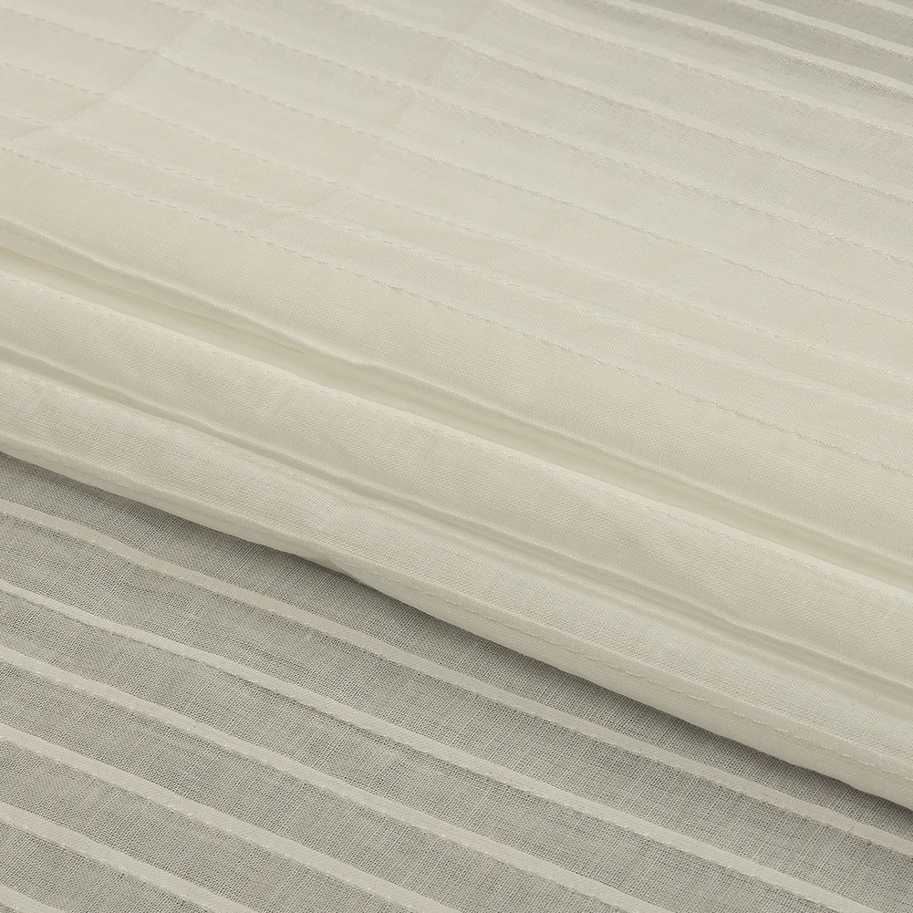 Famous Australian Designer White Pintucked Cotton Lawn