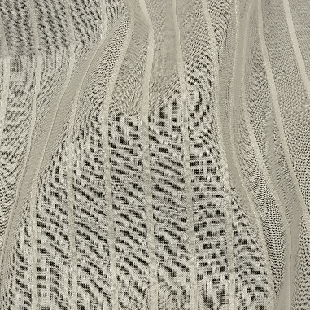 Famous Australian Designer White Pintucked Cotton Lawn