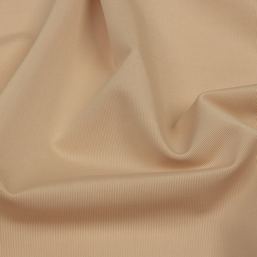 Famous Australian Designer Beige Stretch Polyester Jersey