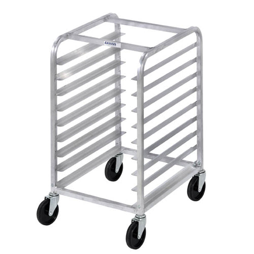 Channel Bun Pan Rack, Aluminum (Front Loading), Under Counter / Half Height, 20.5x26x34.5H, for 5 Pans, 5" Spacing