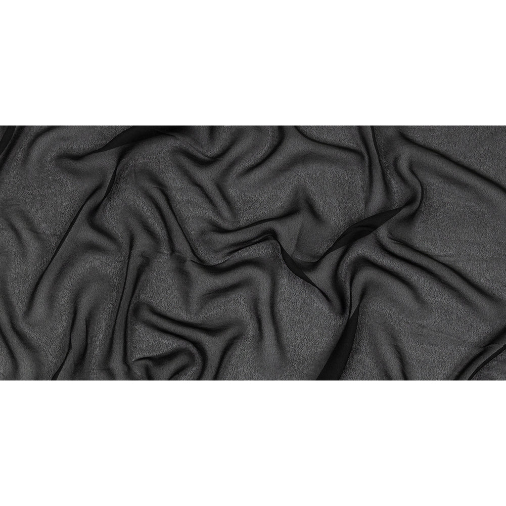 Famous Australian Designer Black Viscose Georgette