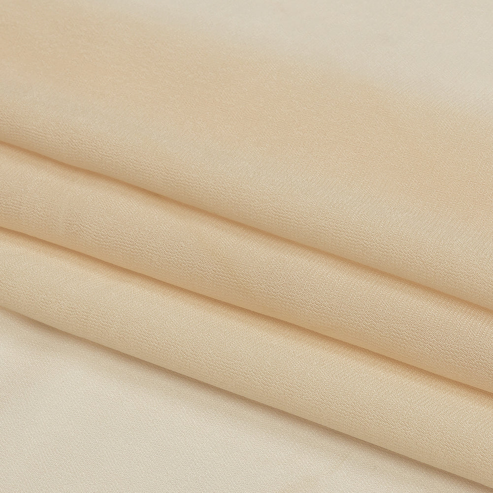 Famous Australian Designer Cream Peach Viscose Georgette