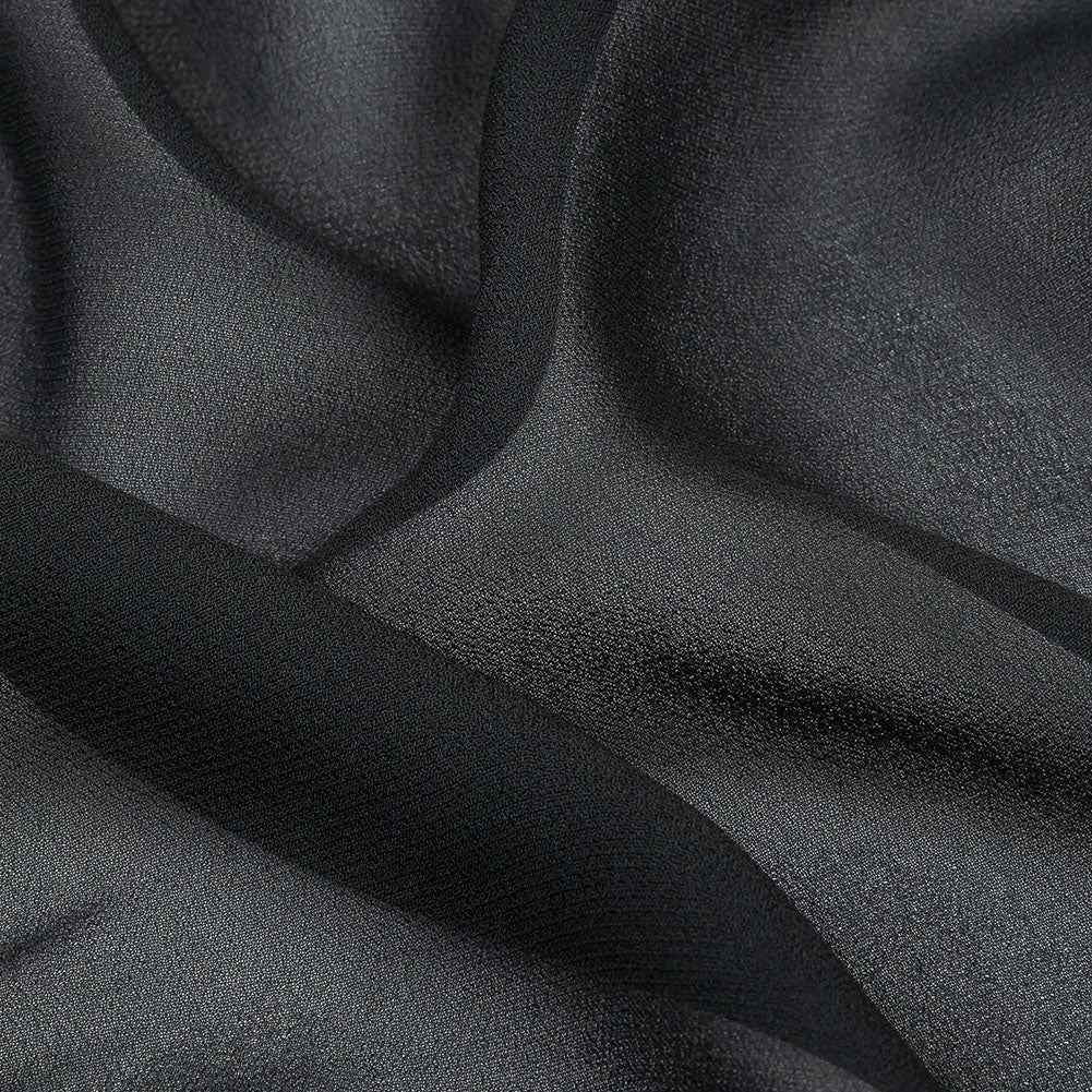 Famous Australian Designer Dark Navy Viscose Georgette