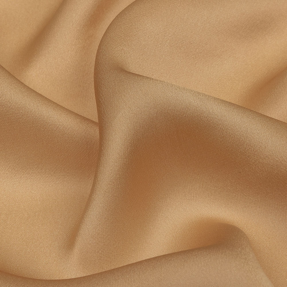 Famous Australian Designer Nude Satin-Faced Silk Chiffon