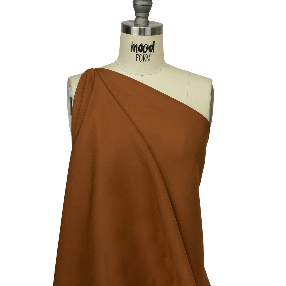 Famous Australian Designer Terracotta Plain Silk Woven