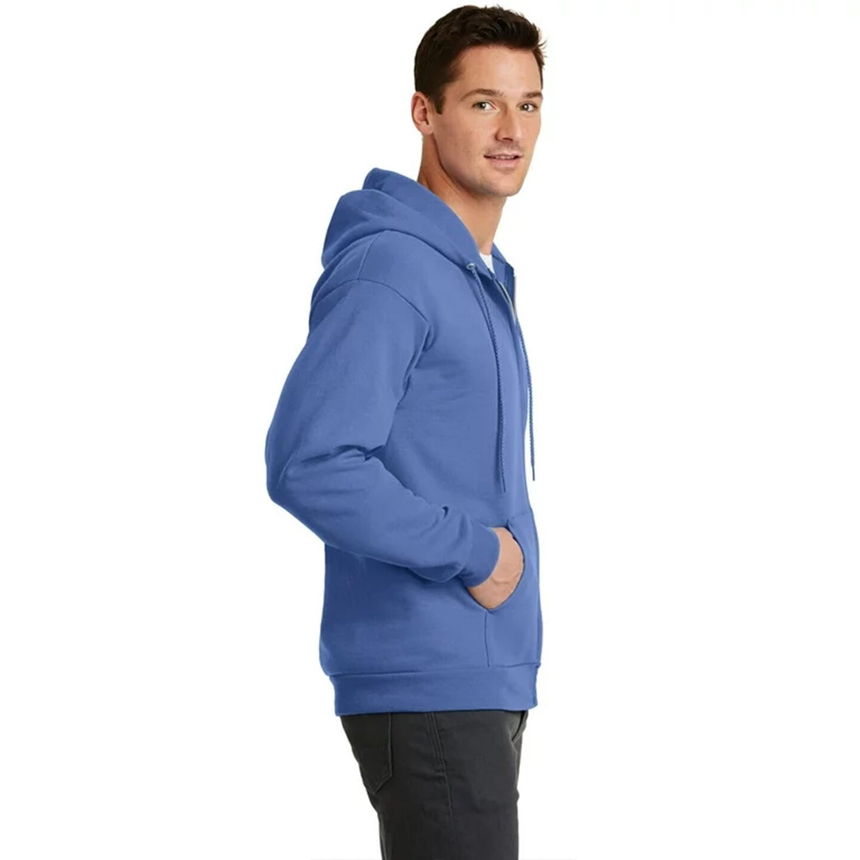 Bayside® Super Heavy Thermal Lined Full Zip Hooded Sweatshirt