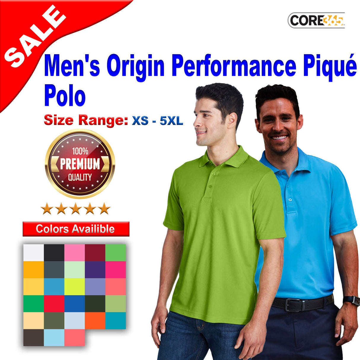 CORE® Men's Origin Performance Pique Polo