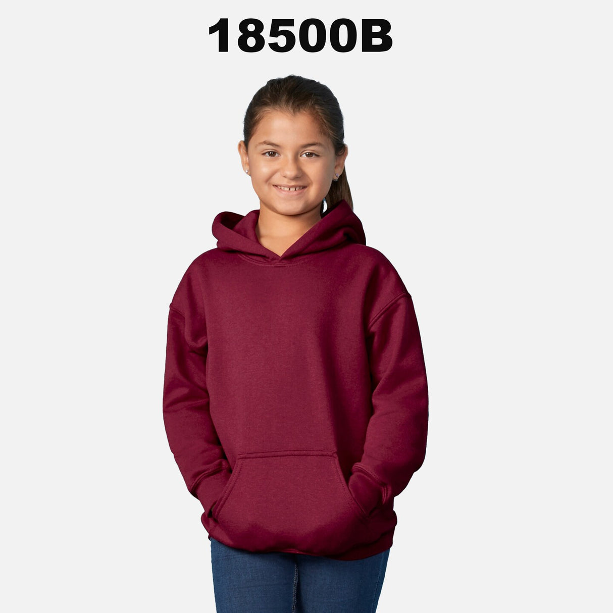 Gildan® Heavy Blend Youth Hooded Long Sleeve Sweatshirt