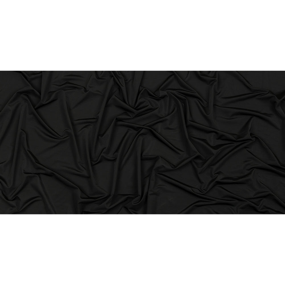 Famous Australian Designer Black Onyx Stretch Polyester Jersey