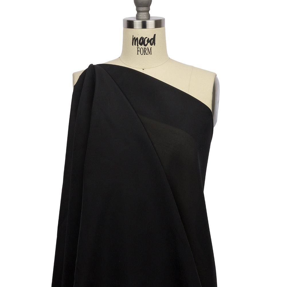 Famous Australian Designer Black Polyester Organza