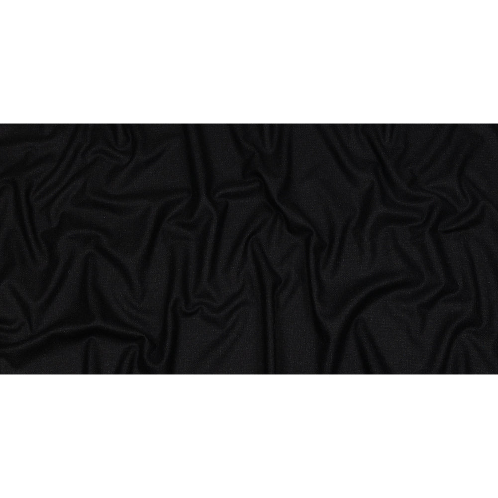 Famous Designer Navy and Black Subtle Plaid Felted Wool Heavyweight Suiting