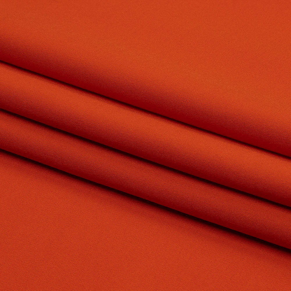 Stretch Ponte Knit - Carrot Orange - Papilio Collection