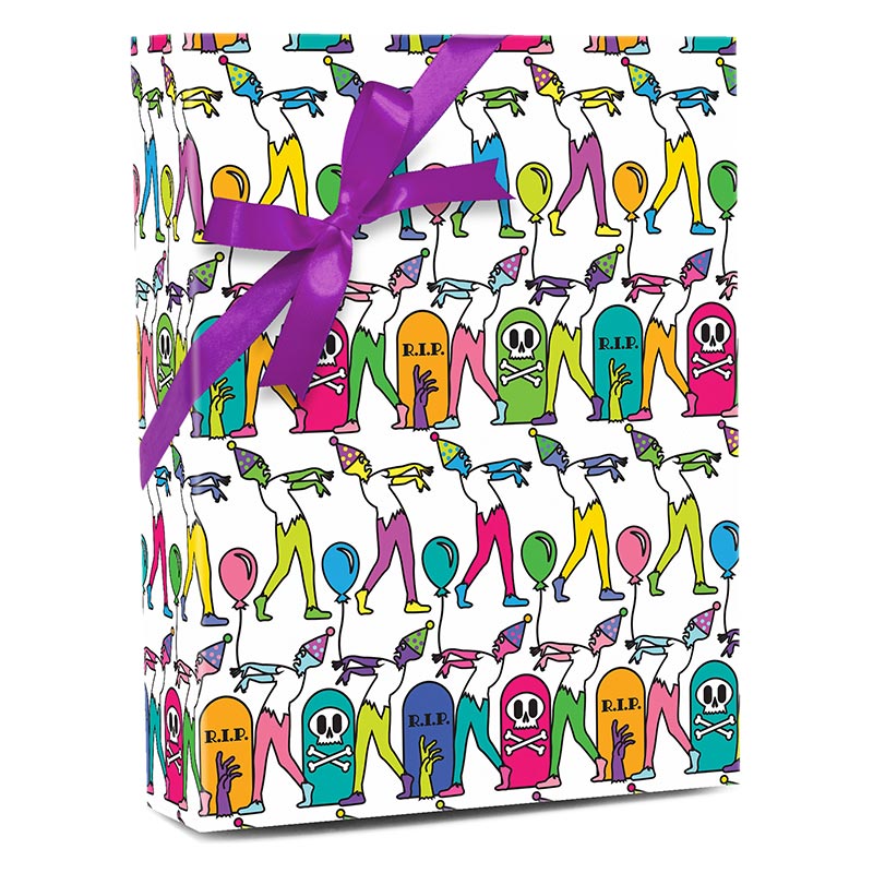 General Holiday Pattern Gift Wrap 24'':417':60 lbs Zombies - 1 / ROLL