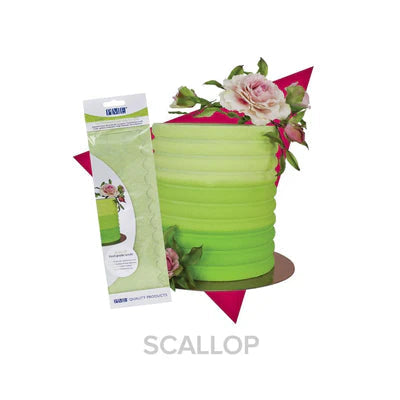 PME Scalloped Tall Patterned Edge Side Scrapper