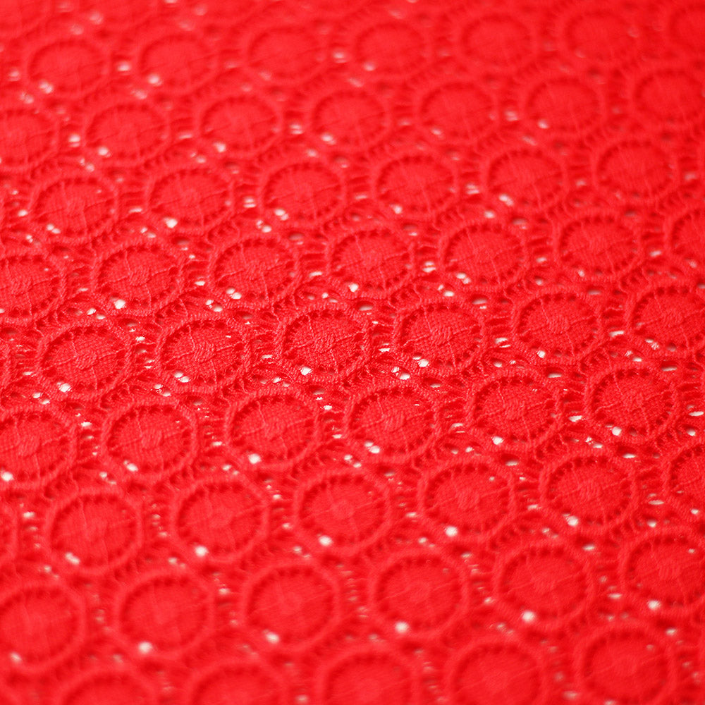 Victorian Stretch Lace Nylon Spandex Fabric - Multiple Colors, Polka Dot Lace, 58/60" Width, 170 GSM (1 Yard)