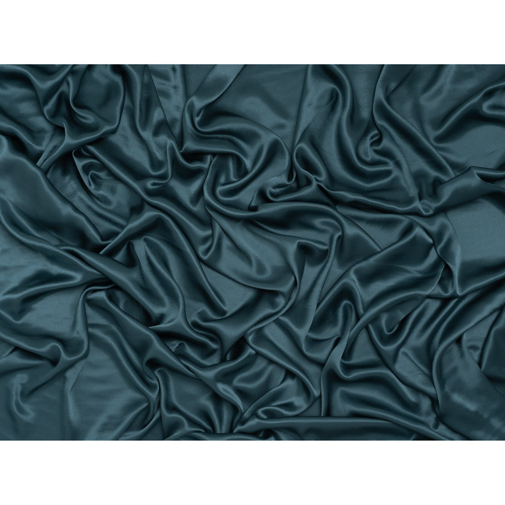 Sustainable Viscose Fluid Satin - Ocean Blue - Mood Exclusive Elliana Collection