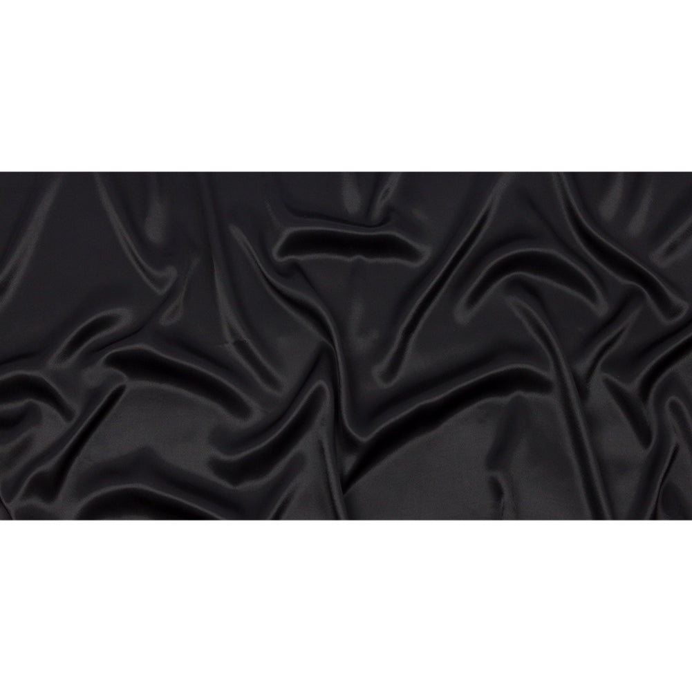 Sustainable Viscose Fluid Satin - Black - Mood Exclusive Elliana Collection