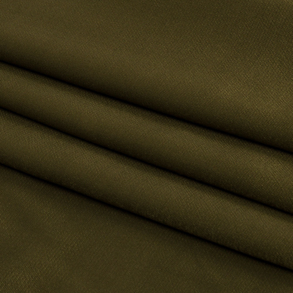 Sustainable Viscose Fluid Satin - Olive Green - Mood Exclusive Elliana Collection