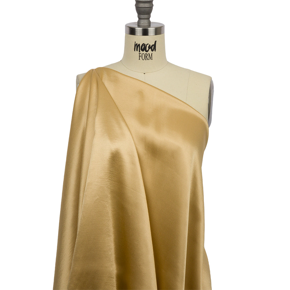 Sustainable Viscose Fluid Satin - Wheat - Mood Exclusive Elliana Collection