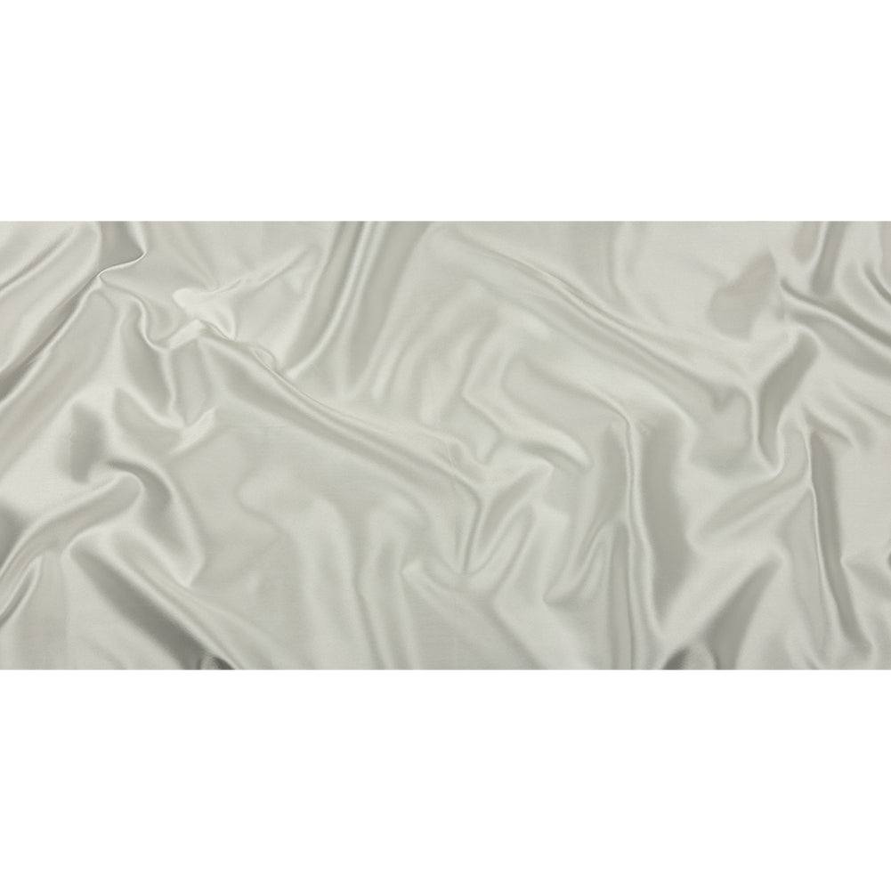 Olwyn Metallic White Double Faced Luxury Mikado