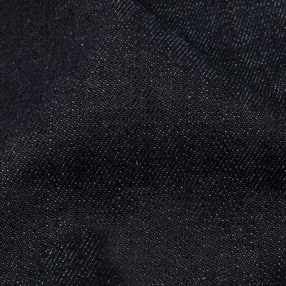 Italian Dark Indigo Cotton Twill Denim