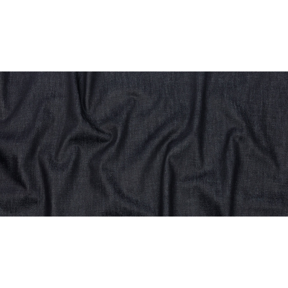 Italian Dark Indigo Cotton Twill Denim
