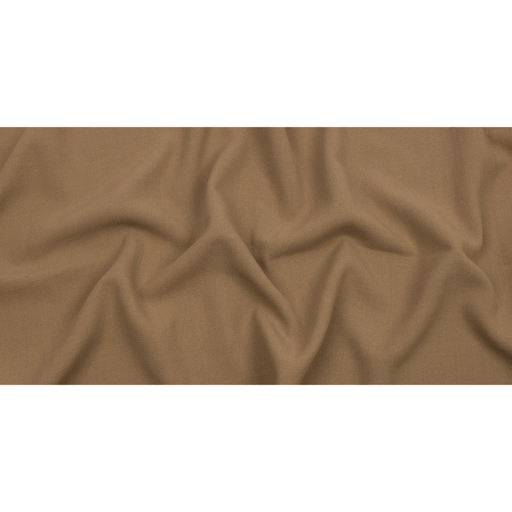 Tan Wool Crepe Double Cloth