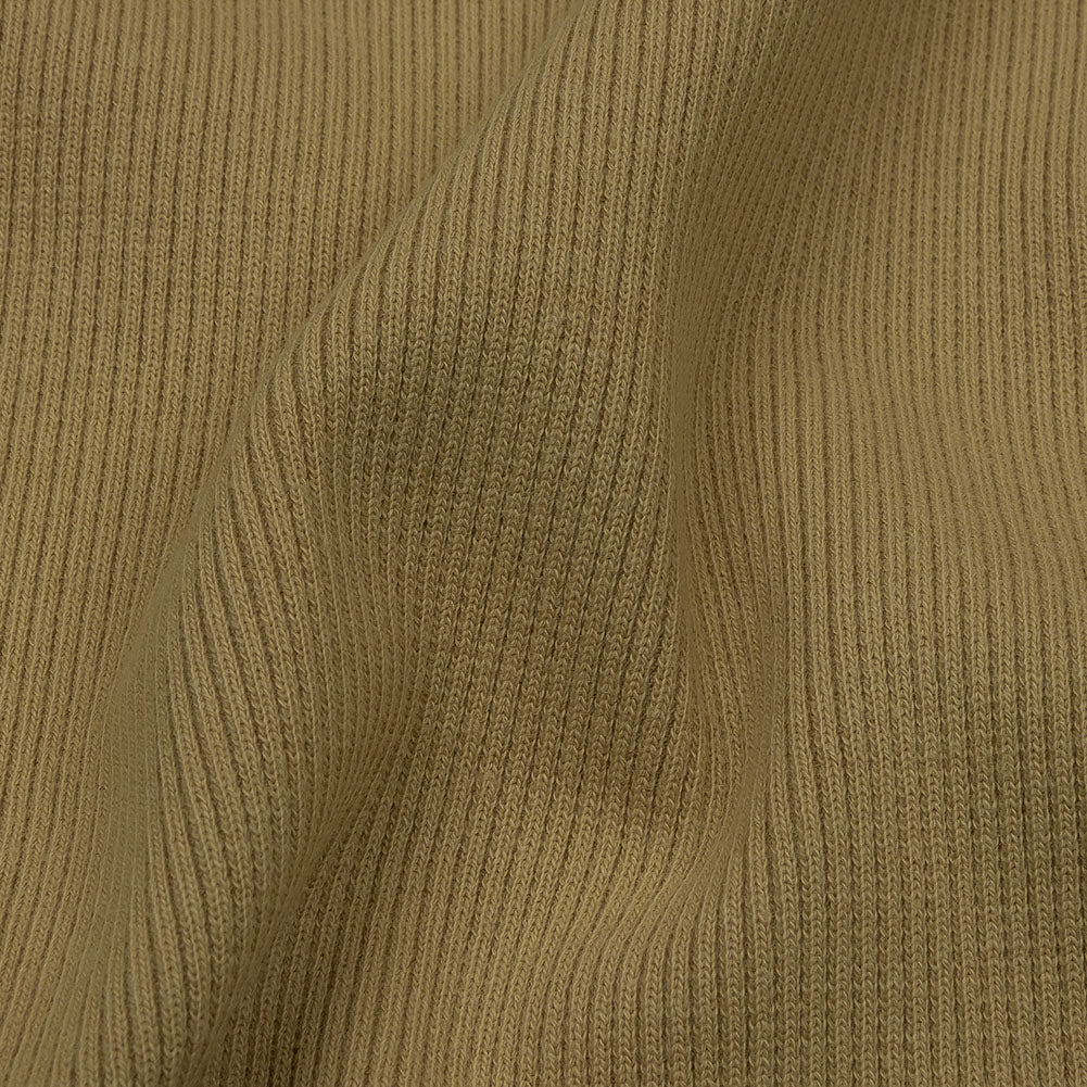 Biscotti Pink Stretch Cotton 2x2 Rib Knit