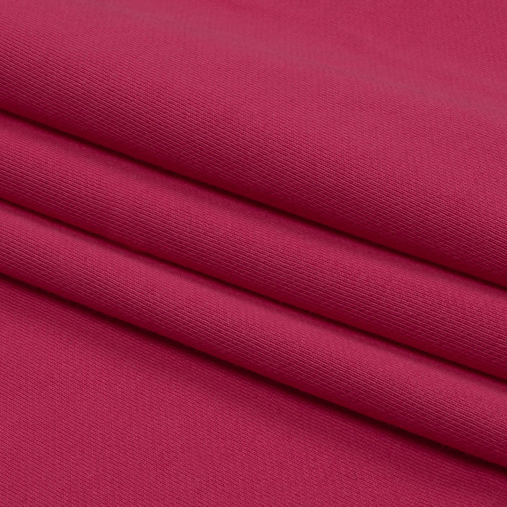 Hot Pink Cotton French Terry