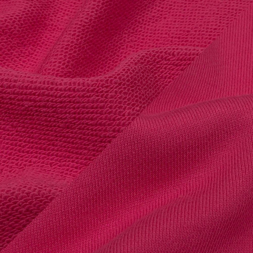 Hot Pink Cotton French Terry