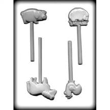 Farm Animals Sucker Hard Candy Mold