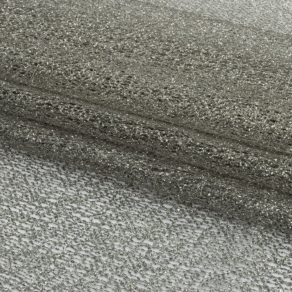 White and Silver Ombre Glitter Webbing