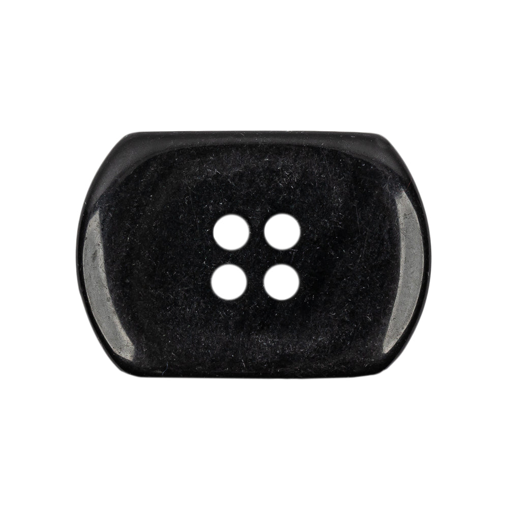 Italian Smoky Iridescent Rectangular 4-Hole Plastic Button - 44L/28mm