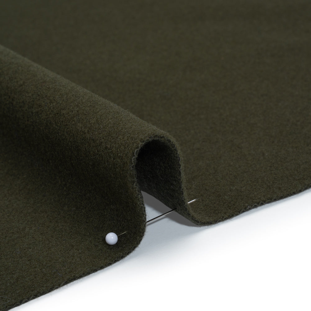 Wool and Cashmere Coating Made in Italy - Olive - Alberini Collection