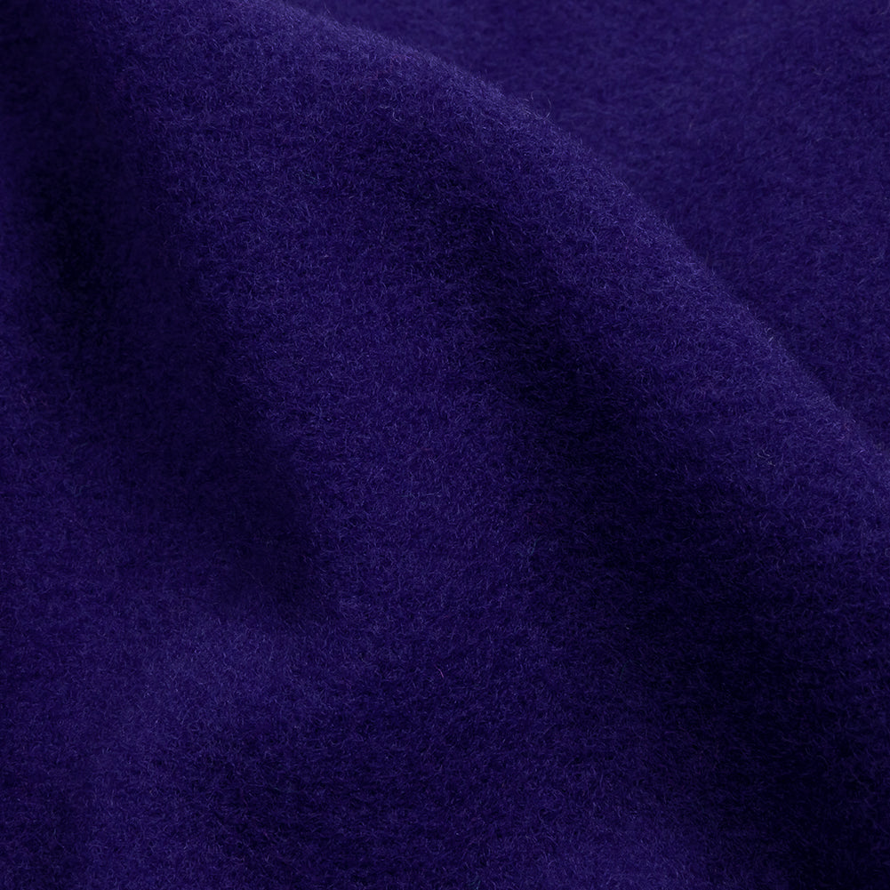 Wool and Cashmere Coating Made in Italy - Blue Violet - Alberini Collection