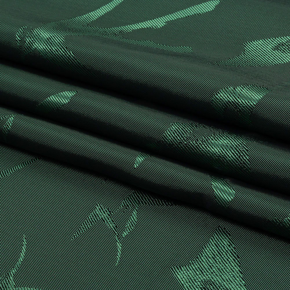 Hummingbirds Jacquard Lining - Hunter Green Tonal