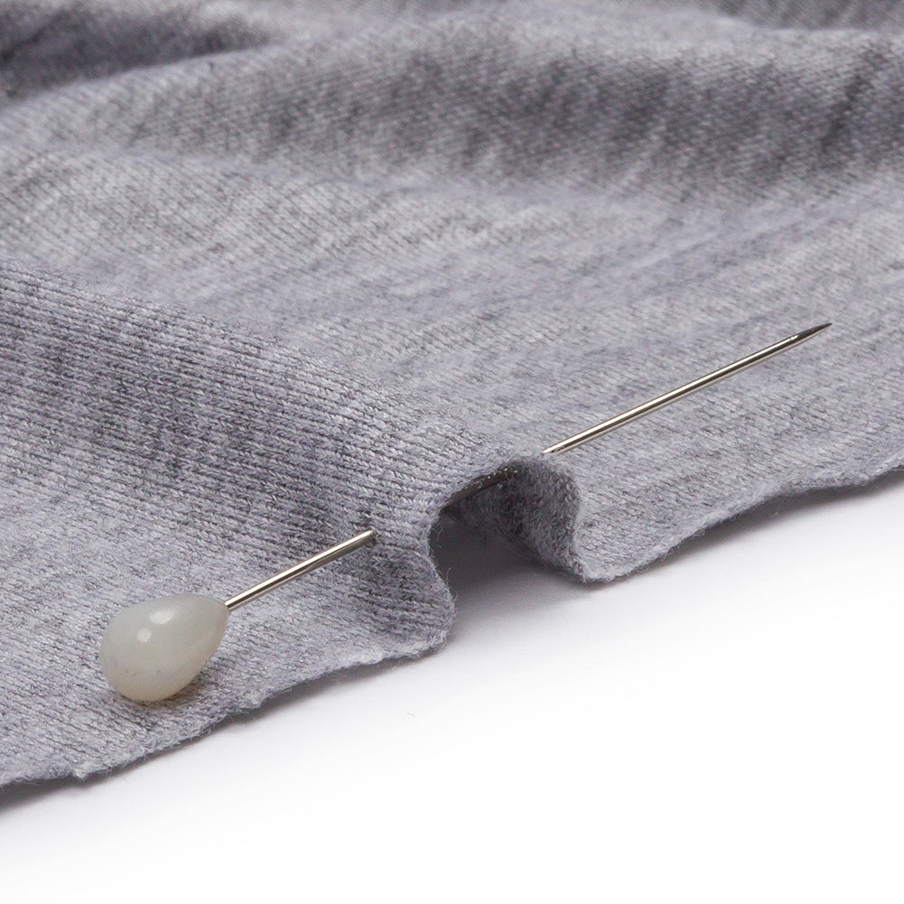 Heathered Gray Stretch Rayon Jersey