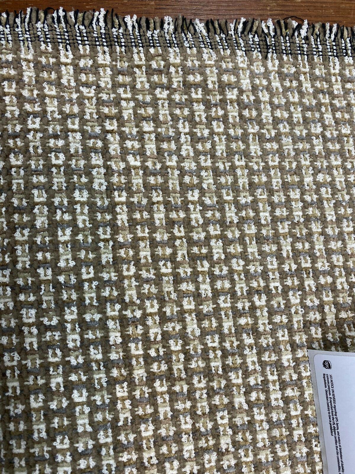 Rizzio Sand Chenille Fabric - Sand Bronze Beige Antique Gold, 54" Width (1 Yard)
